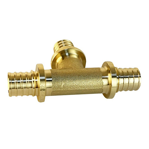 Тройники латунные для PEX труб DN 16-20 PN 16 под надвижную гильзу Valfex VF.431.AF купить в Новосибирске | "Проконсим"