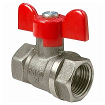 Краны латунные шаровые DN 15-25 PN 40 бабочка муфта-муфта SGL купить в Новосибирске | "Проконсим"