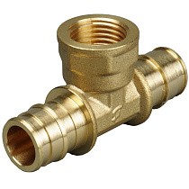 Тройники латунные для PEX труб DN 16-20 PN 10 под надвижную гильзу OP с внутренней резьбой ONE PLUS купить в Новосибирске | "Проконсим"