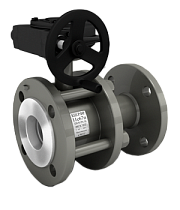 Краны стальные шаровые разборные 11с67п DN 50-150 PN 16 полнопроходные фланцевые под задвижку с редуктором LD купить в Новосибирске | "Проконсим"