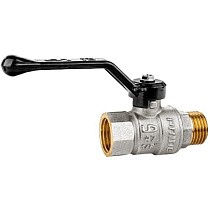 Краны латунные шаровые DN 15-50 PN 25-40 никелированные рычаг муфта-штуцер LD Pride 47.303 купить в Новосибирске | "Проконсим"