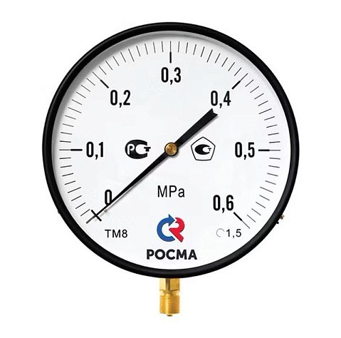 Манометры ТМ-810Р.00 котловый, 250мм, M20x1,5, радиальные РСМ купить в Новосибирске | "Проконсим" Манометры ТМ-810Р.00 котловый, 250мм, M20x1,5, радиальные РСМ купить в Новосибирске | "Проконсим"