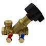 Клапан балансировочный STAD.BY-1-25, DN 25 PN 16 наклонный, латунный Kv 8,40 м3/ч с измерительными ниппелями, дренажный купить в Новосибирске | "Проконсим"