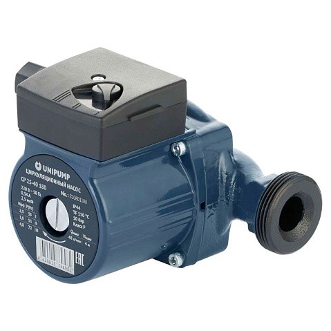 Насос циркуляционный с мокрым ротором UNIPUMP PN 10 110гр. CP 25-40,L 180, 72Вт 1х220В 3х-скоростной резьбовой, 67353 купить в Новосибирске | "Проконсим"
