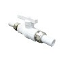 Краны шаровые ПП DN 20-32 PN 25 с двусторонним разъемным соединением белые Valfex купить в Новосибирске | "Проконсим"