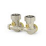 Узелы нижнего подключения VARMEGA VM138 DN20 угловой однотрубный 3/4''x3/4'' евроконус, с байпасом штуцер-штуцер купить в Новосибирске | "Проконсим"