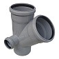 Крестовина ПП для канализации косая 45гр. DN 110-110-50 с уплотнительным кольцом РосТурПласт купить в Новосибирске | "Проконсим"