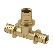 Тройники латунные для PEX-PEX труб DN 16-40 PN 16 переходные под надвижную гильзу РосТурПласт купить в Новосибирске | "Проконсим"