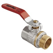 Краны латунные шаровые DN 15-50 PN 25 никелированные рычаг муфта-штуцер MVI AquaHit BV.312.04 купить в Новосибирске | "Проконсим"