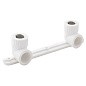 Угольник установочный двойной ПП 20-1/2'' PN 25 с внутренней резьбой белый РТП 10701 купить в Новосибирске | "Проконсим"