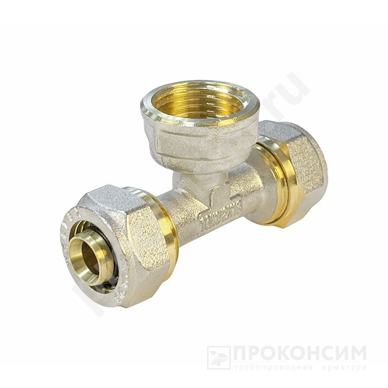 Цена по запросу.  Под заказ. Тройник обжимной Valfex VF.332.N, DN 20х20 PN 10, G-1/2'' с переходом на внутреннюю резьбу (930020084) со склада Проконсим в Новосибирске
