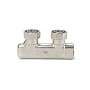 Узелы нижнего подключения VARMEGA VM139 DN20 угловой двухтрубный 3/4''x3/4'' евроконус, перекрёстный муфта-штуцер купить в Новосибирске | "Проконсим"