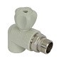 Кран шаровой для радиатора угловой VALFEX 25 PN 25 G-1/2'' серый купить в Новосибирске | "Проконсим"