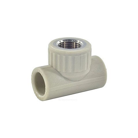Тройник комбинированный VALFEX 25x25 PN 25 G-1/2'' ВР серый купить в Новосибирске | "Проконсим"