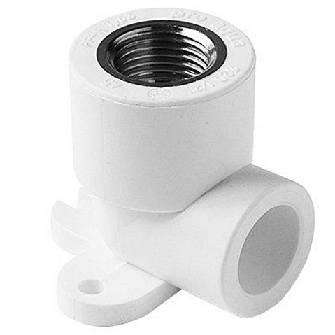 Угольник установочный ПП 20-1/2'' PN 25 с внутренней резьбой белый Pro Aqua PA28008P купить в Новосибирске | "Проконсим"