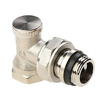 Клапан радиаторный настроечный DN 15 PN 10 угловой с уплотнением, под шестигранник MVI TR.111.04 купить в Новосибирске | "Проконсим"