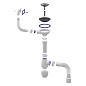 Сифон для мойки Unicorn В425P, 40х50 гибкий отвод, 3 1/2'' х40 чаша из нержавеющей стали, прямоугольный перелив купить в Новосибирске | "Проконсим"