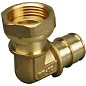 Угольник латунный для PEX труб 25-3/4'' PN 10 OP под надвижную гильзу с накидной гайкой ONE PLUS купить в Новосибирске | "Проконсим"