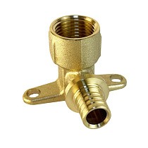 Угольники латунные для PEX труб DN 16-20 PN 16 под надвижную гильзу Valfex VF.454.AF купить в Новосибирске | "Проконсим"
