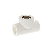 Тройники ПП DN 20-40 PN 25 комбинированные с внутренней резьбой белые PlasticPro купить в Новосибирске | "Проконсим"