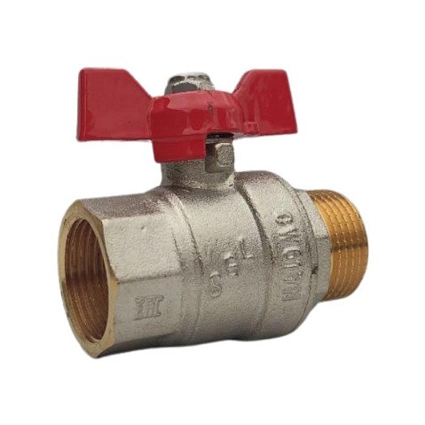 Краны латунные шаровые DN 20-25 PN 40 комбинированные бабочка муфта-штуцер SGL купить в Новосибирске | "Проконсим"