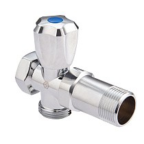 Вентиль латунный проходной MVI BV.460 DN 15 +отверстие 20 PN 10 удлиненный хромированный муфта-штуцер маховик купить в Новосибирске | "Проконсим"