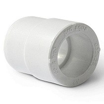 Муфты переходные ПП DN 25-125 PN 25 штуцер-муфта белые Pro Aqua купить в Новосибирске | "Проконсим"