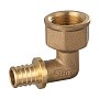 Угольник латунный для PEX DN 16 с внутренней резьбой  1/2'' под надвижную гильзу PLP купить в Новосибирске | "Проконсим"