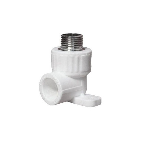 Угольник установочный ПП 20-1/2'' PN 25 белый VALFEX Pro купить в Новосибирске | "Проконсим"
