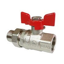 Краны латунные шаровые усиленные 11Б27фт1М DN 15-25 PN 40-63 бабочка американка Valfex Premium.227.NB1 купить в Новосибирске | "Проконсим"