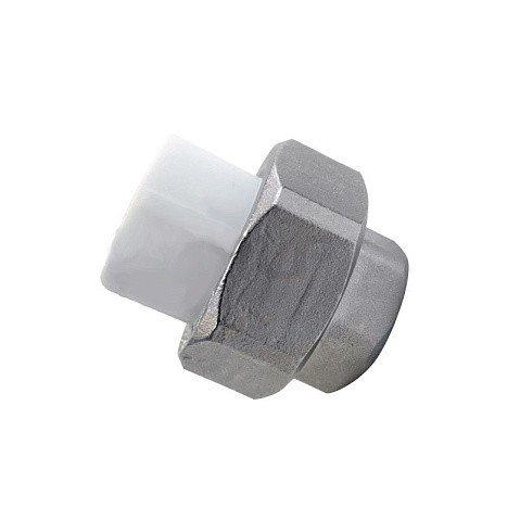Муфта усиленная комбинированная разъёмная VALFEX 32 PN 25 G-1'' американка-ВР белая купить в Новосибирске | "Проконсим"