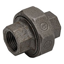 Американки чугунные DN 15-50 PN 16 муфта-муфта с плоской прокладкой Fittex Plus купить в Новосибирске | "Проконсим"