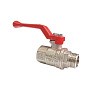 Кран латунный шаровой Valfex Premium.214.NR1.012 усиленный Н 11Б27фт1М DN 20 PN 40 никелированный рычаг муфта-штуцер