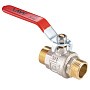 Кран латунный шаровой MVI BV.516 DN 15 PN 40 никелированный полнопроходной штуцер-штуцер рычаг купить в Новосибирске | "Проконсим"
