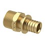 Муфта латунная для PEX труб  16-1/2''  PN 16  под надвижную гильзу с наружной резьбой  РосТурПласт купить в Новосибирске | "Проконсим"