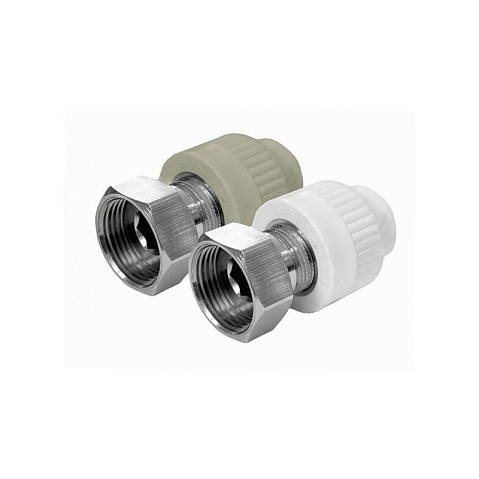 Муфта комбинированная с накидной гайкой VALFEX 25 PN 25 G-3/4'' серая купить в Новосибирске | "Проконсим"