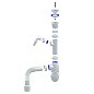 Сифон для мойки Unicorn В320VР, 40х50 гибкий отвод, 1 1/2'' х40 пластиковая чаша с отводом для стиральной машины купить в Новосибирске | "Проконсим"