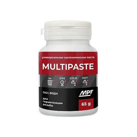 Паста уплотнительная универсальная флакон 65гр Multipaste купить в Новосибирске | "Проконсим"