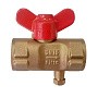 Кран латунный шаровой 11Б27п(М)1 DN 15 PN 16 трёхходовой под манометр G1/2"-М20х1,5 муфта-муфта бабочка Пензапромарматура купить в Новосибирске | "Проконсим"