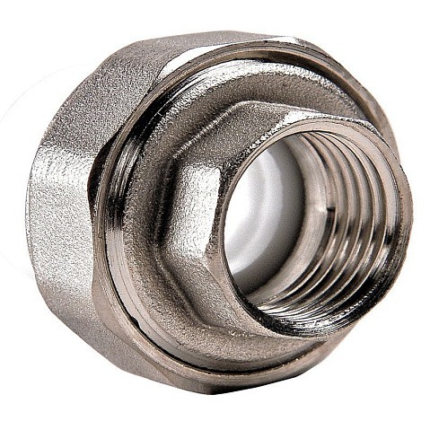 Муфта ПП разьемная 40-1 1/4'' PN 25 раструбная белая РВК купить в Новосибирске | "Проконсим"