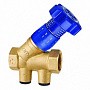 Клапан латунный MVI BL.220.04, DN 15 PN 25, балансировочный, Kvs 3,94 м3/ч, муфтовый, наклонный