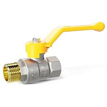 Краны латунные шаровые газовые DN 15-50 PN 25-40 никелированные рычаг муфта-штуцер LD Pride GAS купить в Новосибирске | "Проконсим"