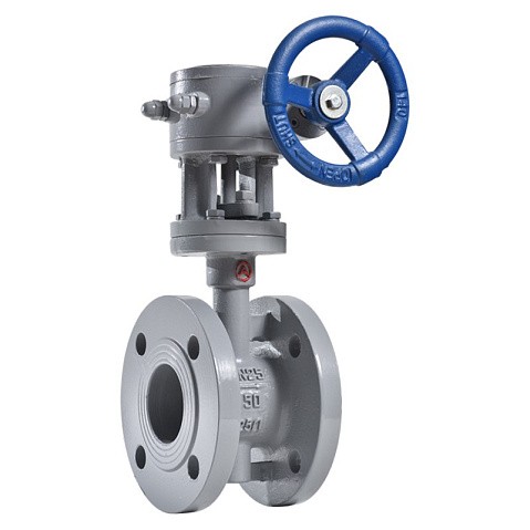 Затвор стальной дисковый DN 250 PN 16 до 425гр. с тройным эксцентриситетом фланцевый с редуктором Арма-Пром ЗПД-САЗ купить в Новосибирске | "Проконсим"