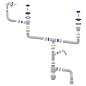 сифон для двойной мойки Unicorn В747V, 40х50 гибкий отвод, 1 1/2'' х40 с отводом для стиральной машины, прямоугольный перелив купить в Новосибирске | "Проконсим"