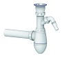 Сифон для мойки Unicorn В310V, 40х40 прямой отвод, 1 1/2'' х40 чаша из нержавеющей стали с отводом для стиральной машины купить в Новосибирске | "Проконсим"