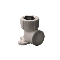 Угольник установочный ПП 20-1/2'' PN 25 с внутренней резьбой серый купить в Новосибирске | "Проконсим"