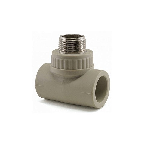 Тройник комбинированный НР VALFEX 25x25 PN 25 G-1/2'' НР серый купить в Новосибирске | "Проконсим"