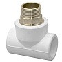 Тройники ПП DN 40-50 PN 25 комбинированные под ключ с наружной резьбой белые РТП купить в Новосибирске | "Проконсим"