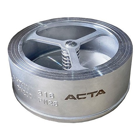 Клапаны обратные межфланцевые из нержавеющей стали DN 40 PN 25 Тмакс 200 °С АСТА ОК352 купить в Новосибирске | "Проконсим"