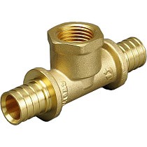 Тройники латунные для PEX труб DN 16-25 PN 10 под надвижную гильзу с внутренней резьбой ONE PLUS купить в Новосибирске | "Проконсим"